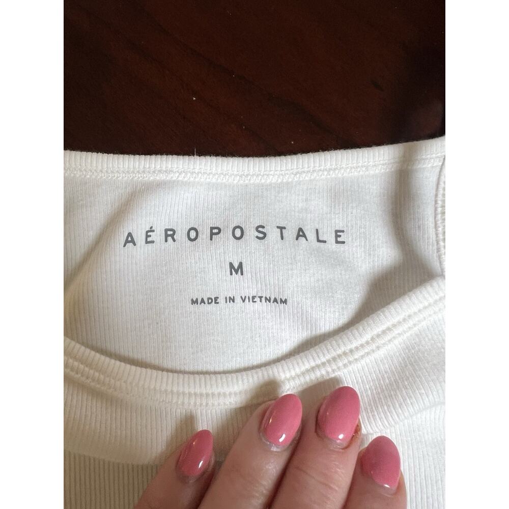 Aeropostale Women’s Crochet Trim Cropped Tank Top Size M NWT! Summer Beach - Picture 5 of 7
